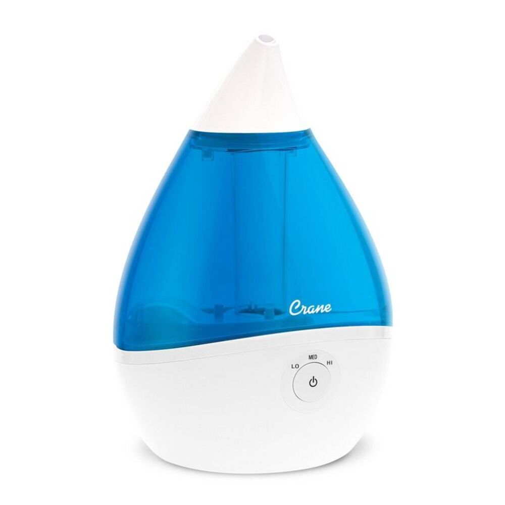 Droplet Ultrasonic Cool Mist Humidifier - Blue/White Quiet